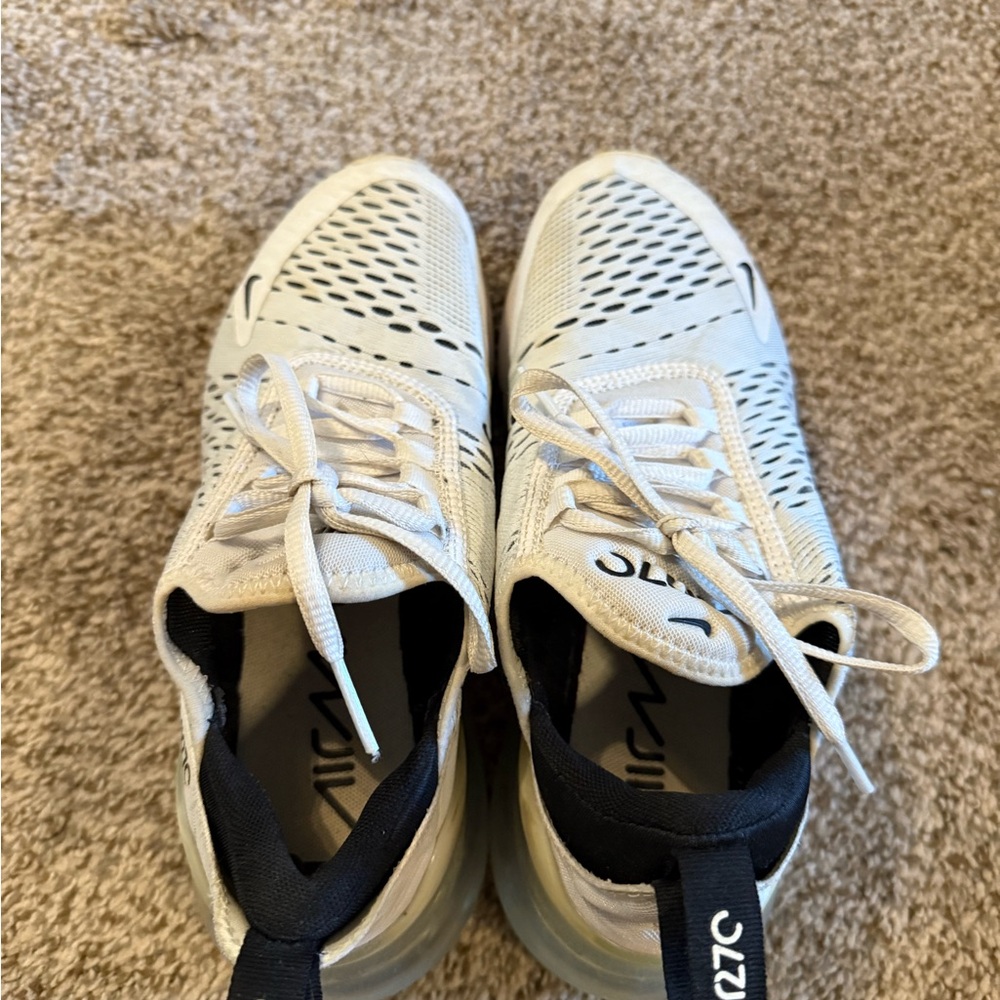 Nike Air Max 270 Beige and Black Sneakers - Picture 4 of 6